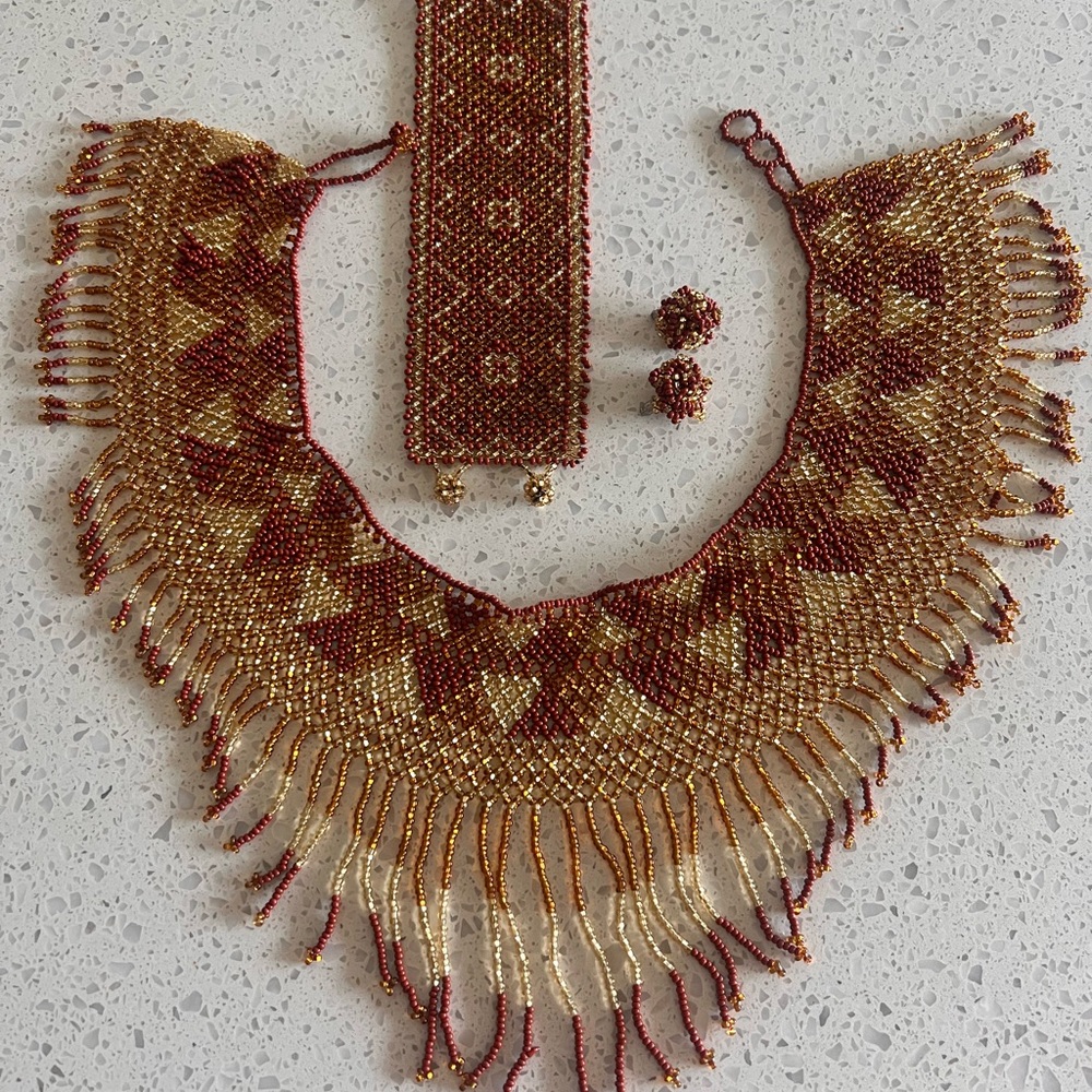 Handmade jewelry bundle necklace earrings bracelet